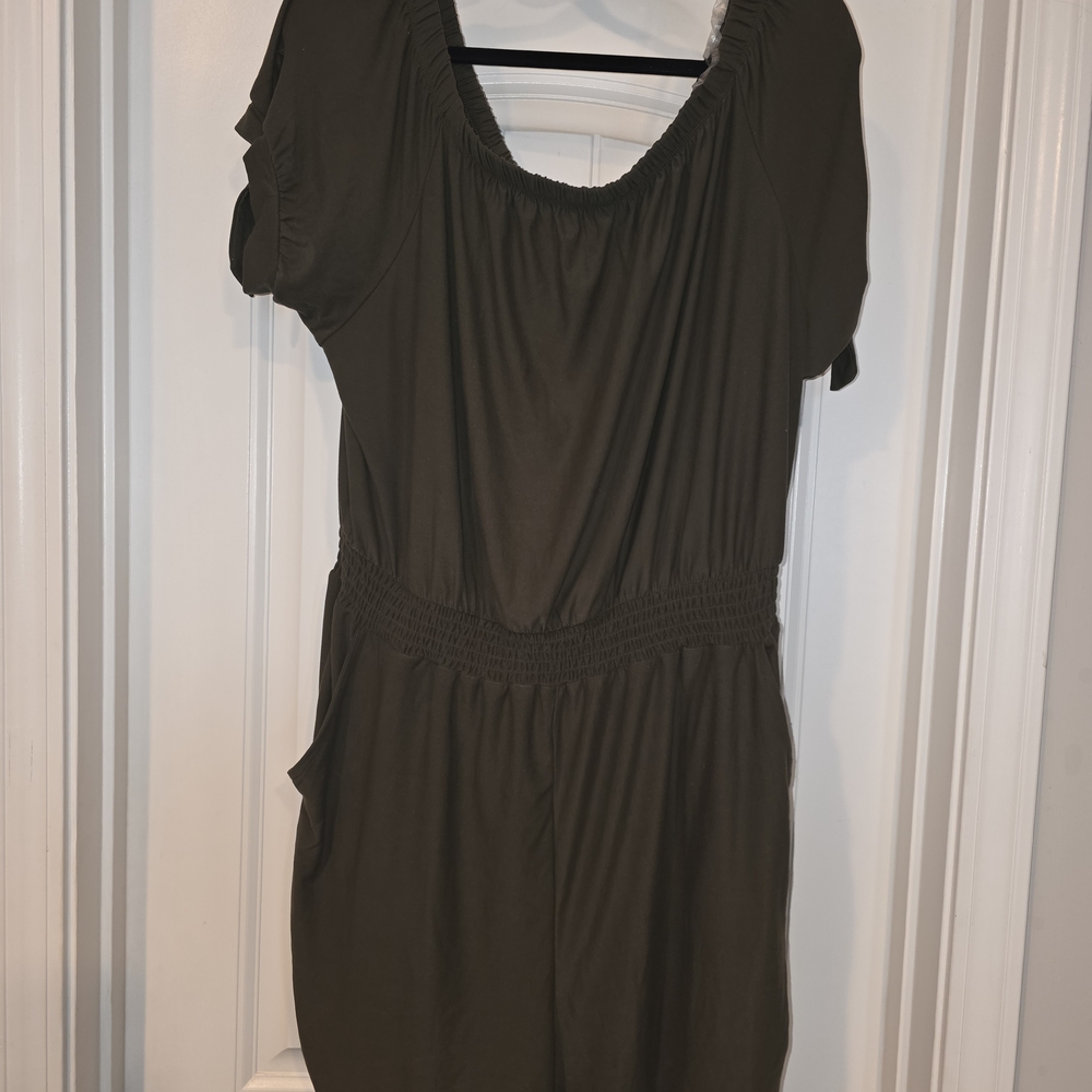 Derek Heart Olive Green Dress
